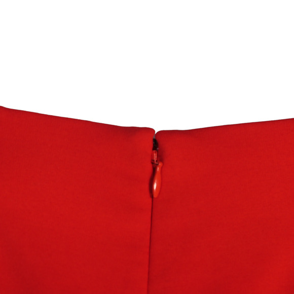 Ann Taylor Loft Mini Skirt Womens Size 0 Orange Lined A Line Stretch High Rise - Picture 5 of 9